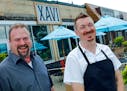 From left, James Elm and Michael Agan Restaurant review: Xavi. A small, ambitious neighborhood restaurant, run by chef Michael Agan, a longtime Twin C