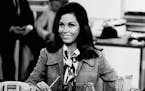 Actress Mary Tyler Moore is shown as TV news producer Mary Richards in a scene from the "The Mary Tyler Moore Show," Aug. 1970 (AP Photo) ORG XMIT: AP