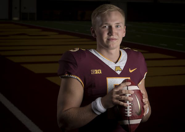 Minnesota Gophers quarterback Zack Annexstad photographed Tuesday, July 31, 2018 at the Athletes Village at the University of Minnesota in Minneapolis