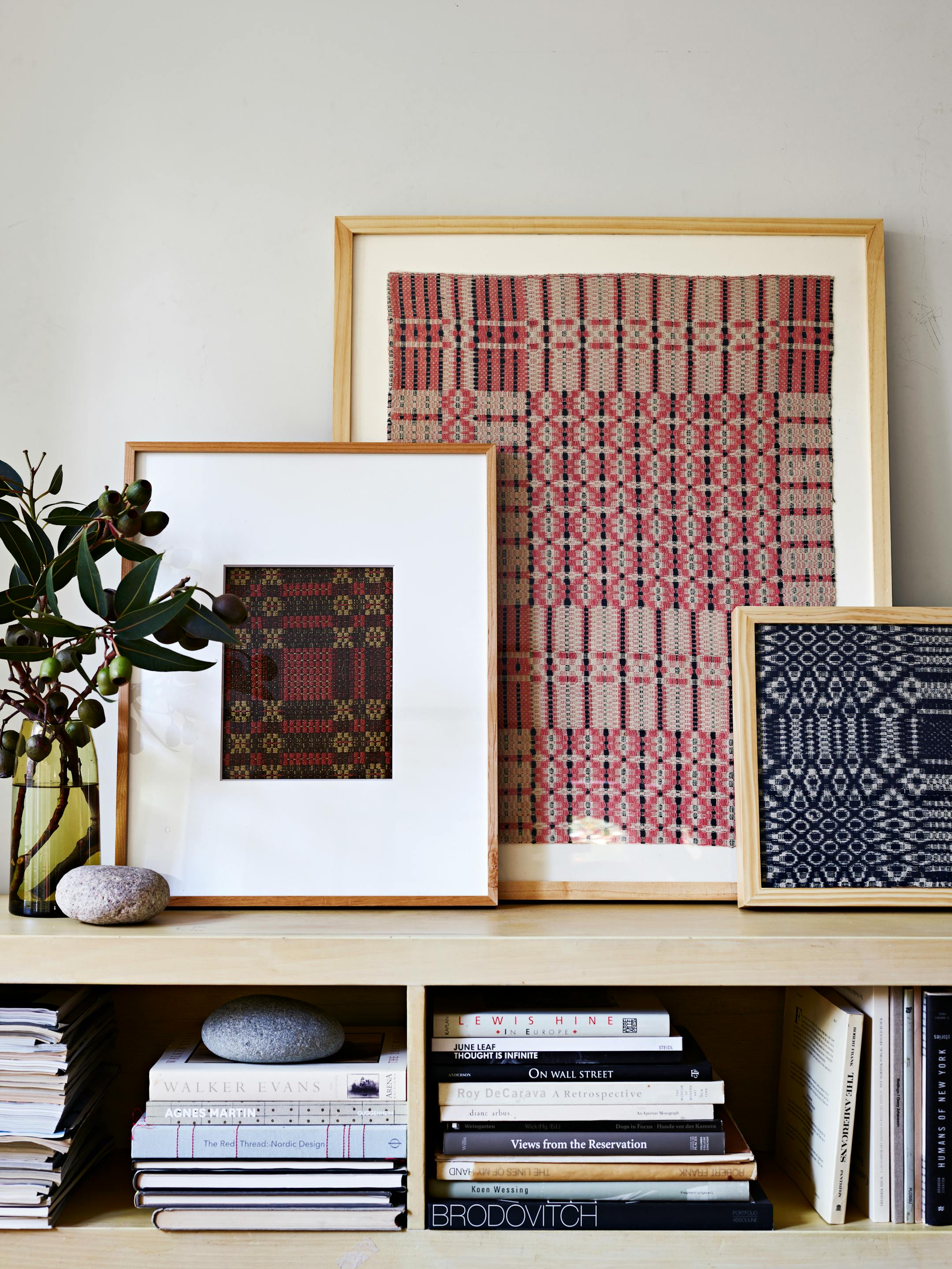 BC-ASK-MARTHA-BLANKETS-COVERLETS-ART-NYTSF — Blick wood gallery frames in Natural, from $25 each, dickblick.com. West Elm multi-mat gallery frame, 16 inches by 20 inches in Wheat (center), $95, westelm.com. (Frank Frances/Martha Stewart Living Online) — ONLY FOR USE WITH ARTICLE SLUGGED — BC-ASK-MARTHA-BLANKETS-COVERLETS-ART-NYTSF — OTHER USE PROHIBITED.