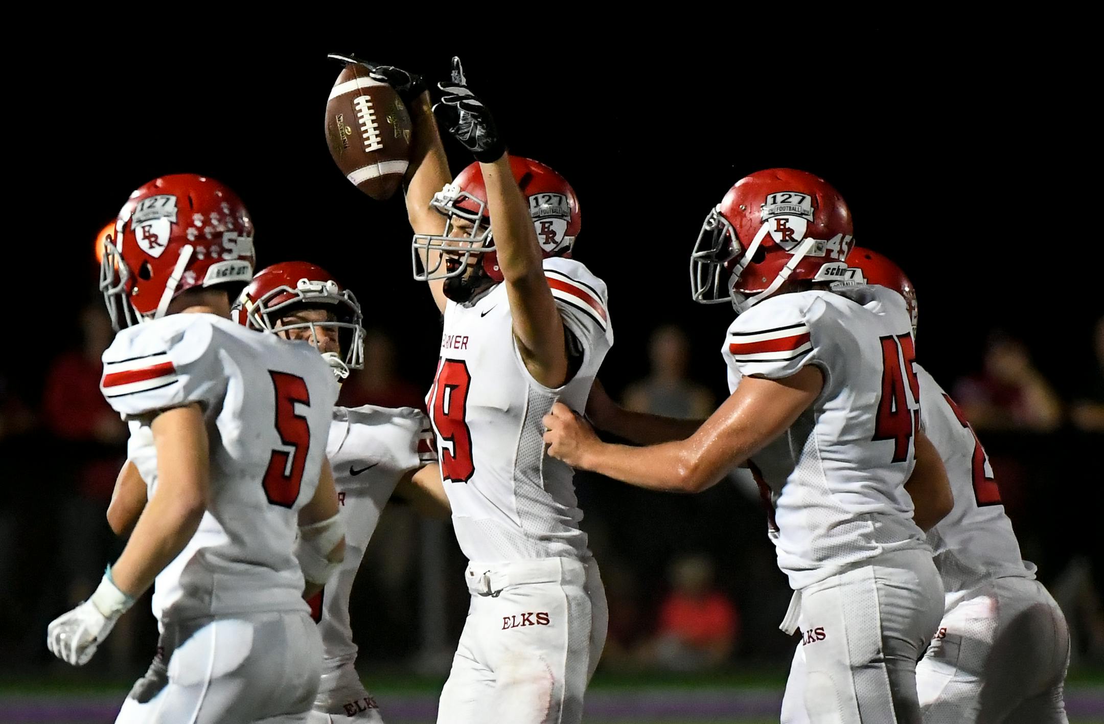 Elk River running back Logan Enkhaus. (Aaron Lavinsky / Star Tribune photo)