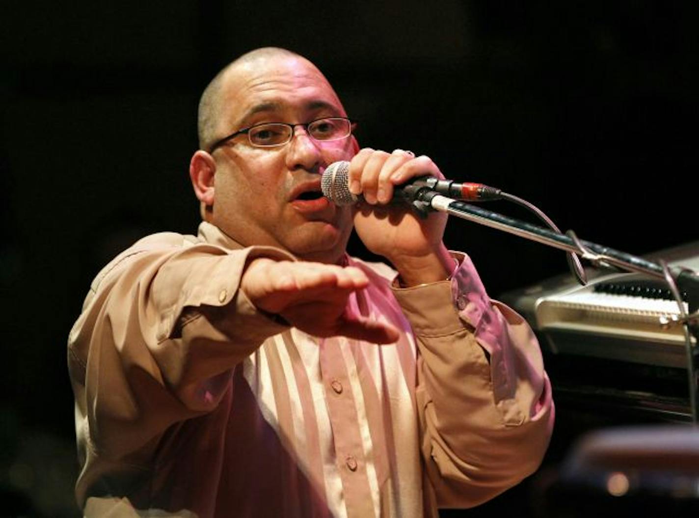 Nachito Herrera, Cuban born Jazz pianist, played two long sets for the local Dakota Jazz Club crowd. His Band included Yohannes Tona, Bass, Raul Pineda, drums, Guest Rolando Alvarado, Congas and his daughter Mirdalys Herrera working her vocals.