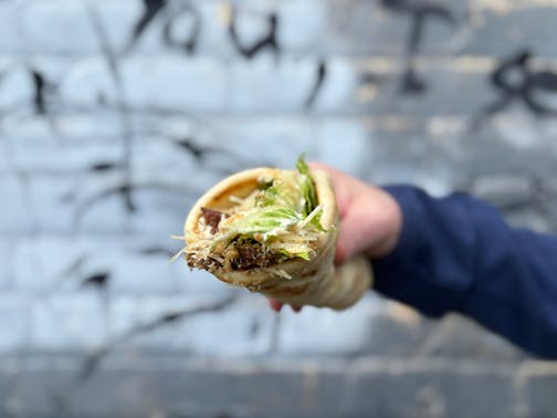 Sasquatch Sandwiches Food Truck Brutus - chicken Ceasar wrap