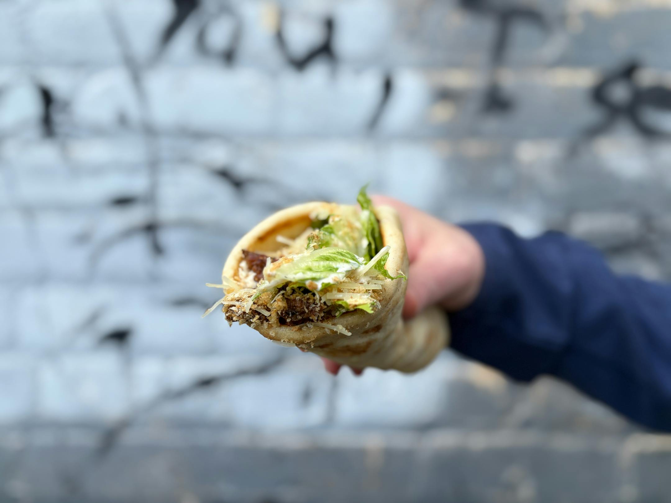 Sasquatch Sandwiches Food Truck Brutus - chicken Ceasar wrap