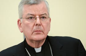 Archbishop John Nienstedt spoke about the Archdiocese bankruptcy. ] FILE ** GLEN STUBBE * gstubbe@startribune.com Friday, January 16, 2015 The St. Pau
