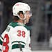 Minnesota Wild right wing Ryan Hartman stands on the ice after the team's NHL hockey game against the Seattle Kraken, Thursday, Oct. 28, 2021, in Seat