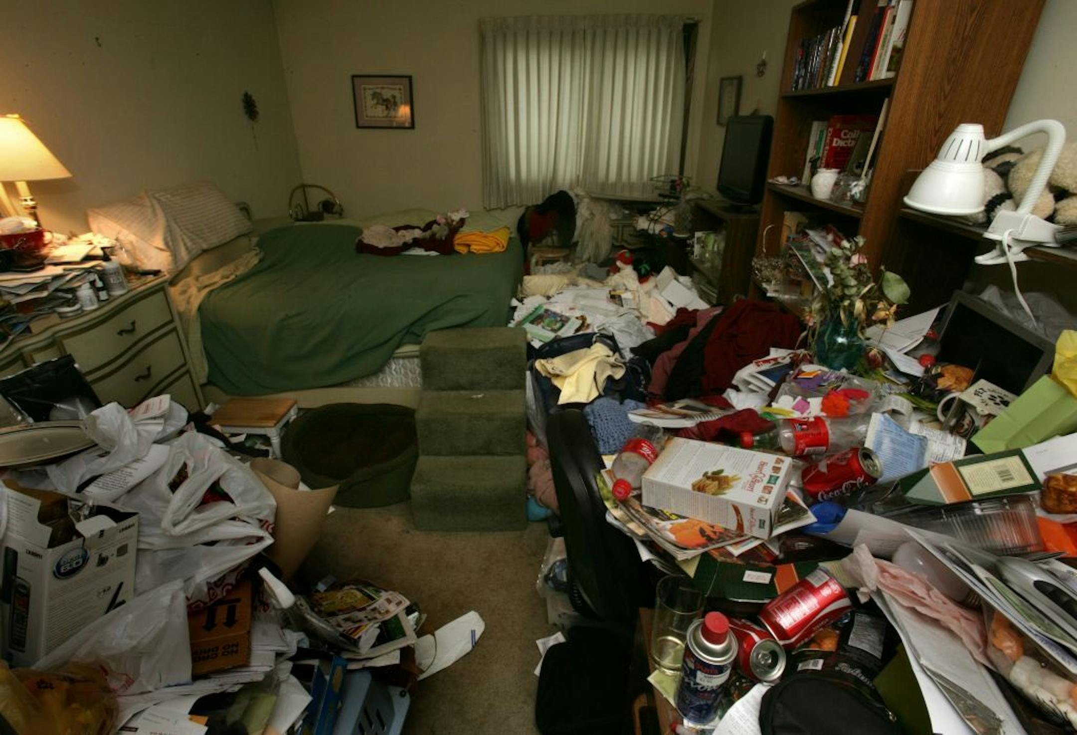 The home of a hoarder