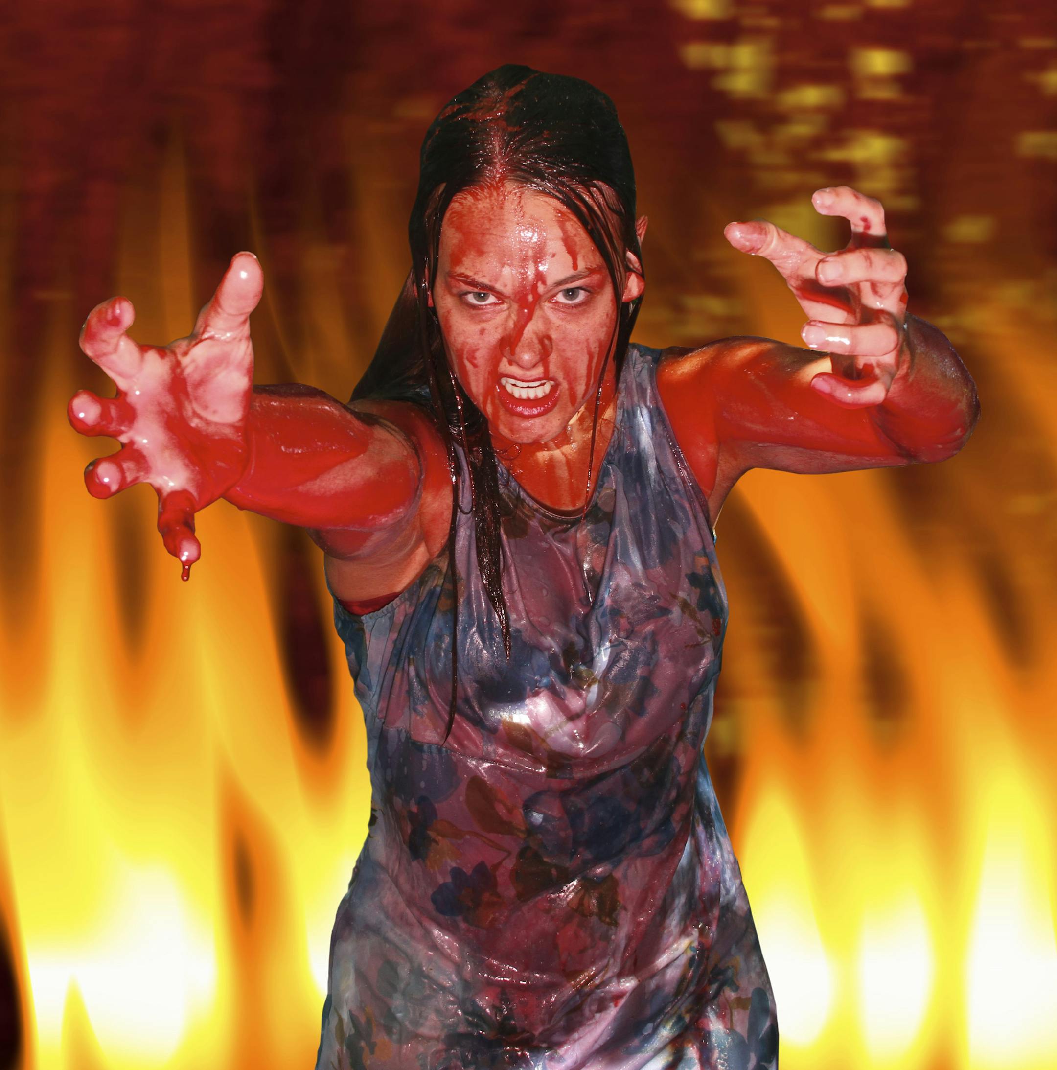 Jill Iverson stars as Carrie White in Carrie The Musical. Photo by Laurie Etchen.