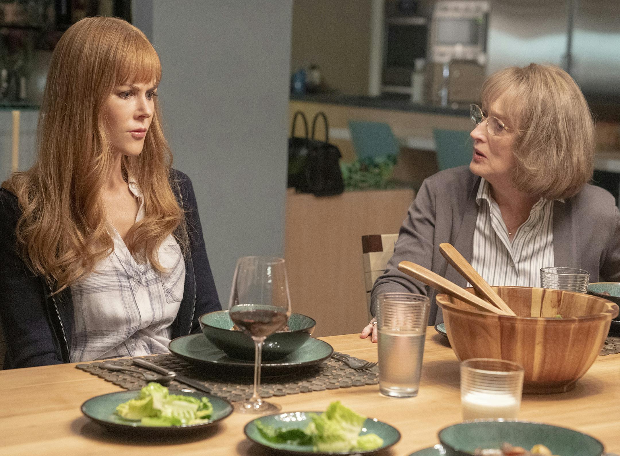 Nicole Kidman, left, and Meryl Streep in Season 2 of "Big Little Lies."
photo: Jennifer Clasen/HBO