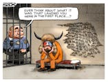 Sack cartoon: Consequences for Jake Angeli