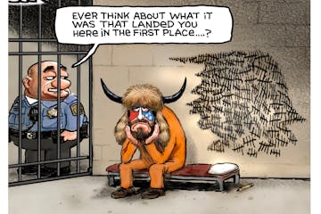 Sack cartoon: Consequences for Jake Angeli
