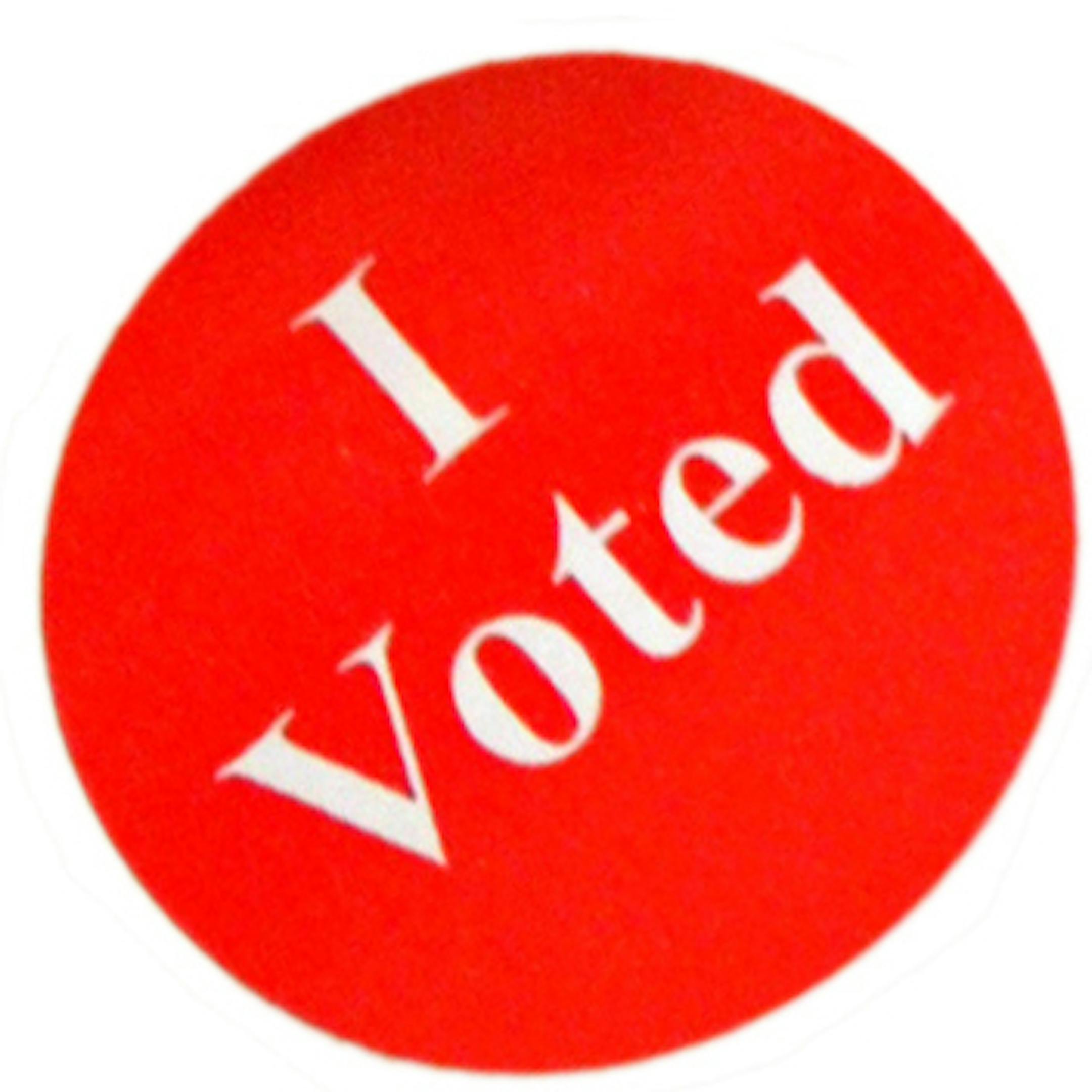 "I voted" stickers Stribsouth Ren≈Ωe Jones/Star Tribune 9/8/04 ORG XMIT: MIN2013110515183440