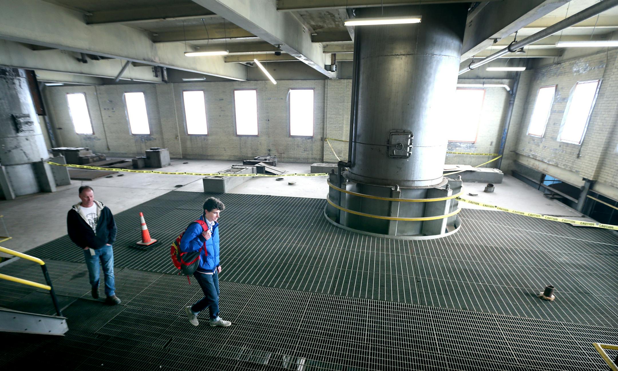 Quin Brunner walked through a part of the plant Wednesday January 27, 2016 in Austin, MN.
