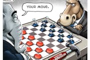 Sack cartoon: Voter suppression