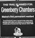 A sign in Blaine marks a trail named for Greenberry Chambers and tells about the man.
