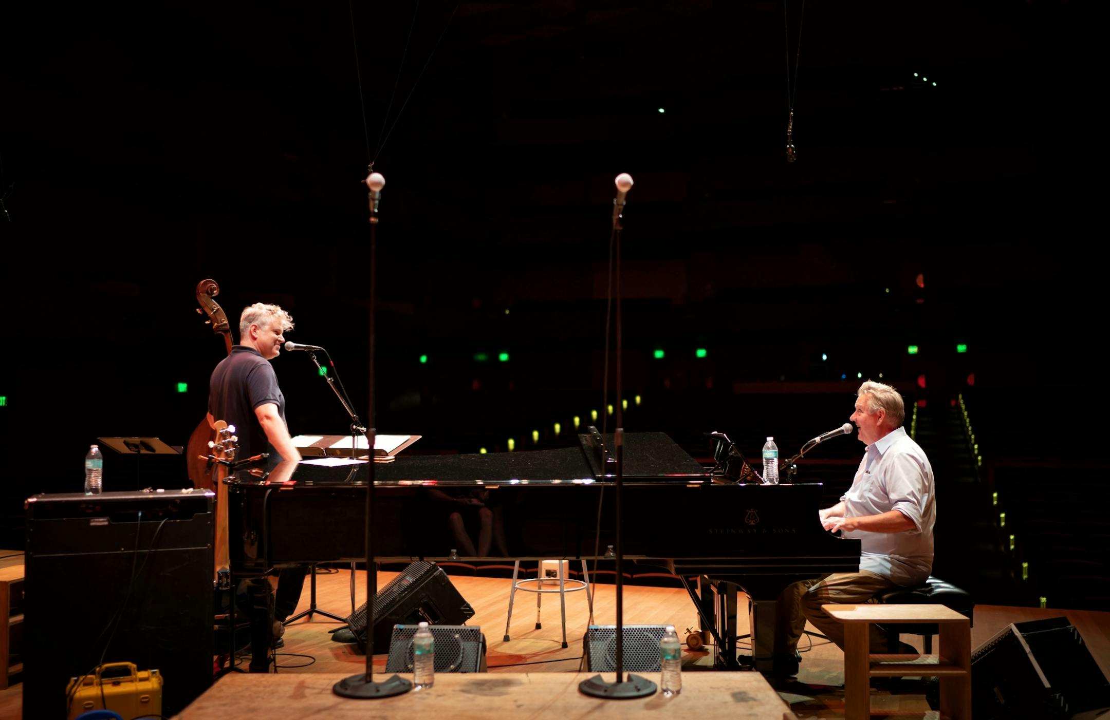 The New Standards rehearsed in Orchestra Hall for evening concert w special guests.