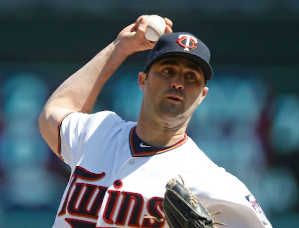 Matt Magill's first game for the Twins came against his old team, the Reds, on Sunday.