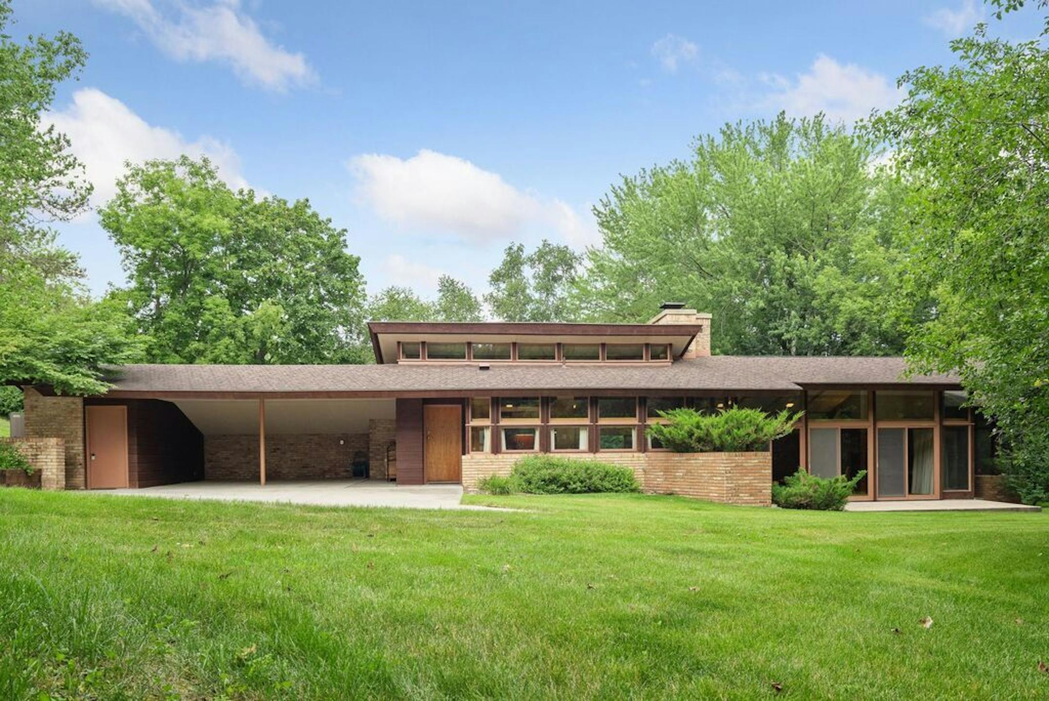 This home in Rochester was designed by architect John Howe who was Frank Lloyd Wright's longtime chief draftsman. It's had one owner in 50 years and is now on the market for $750,000.