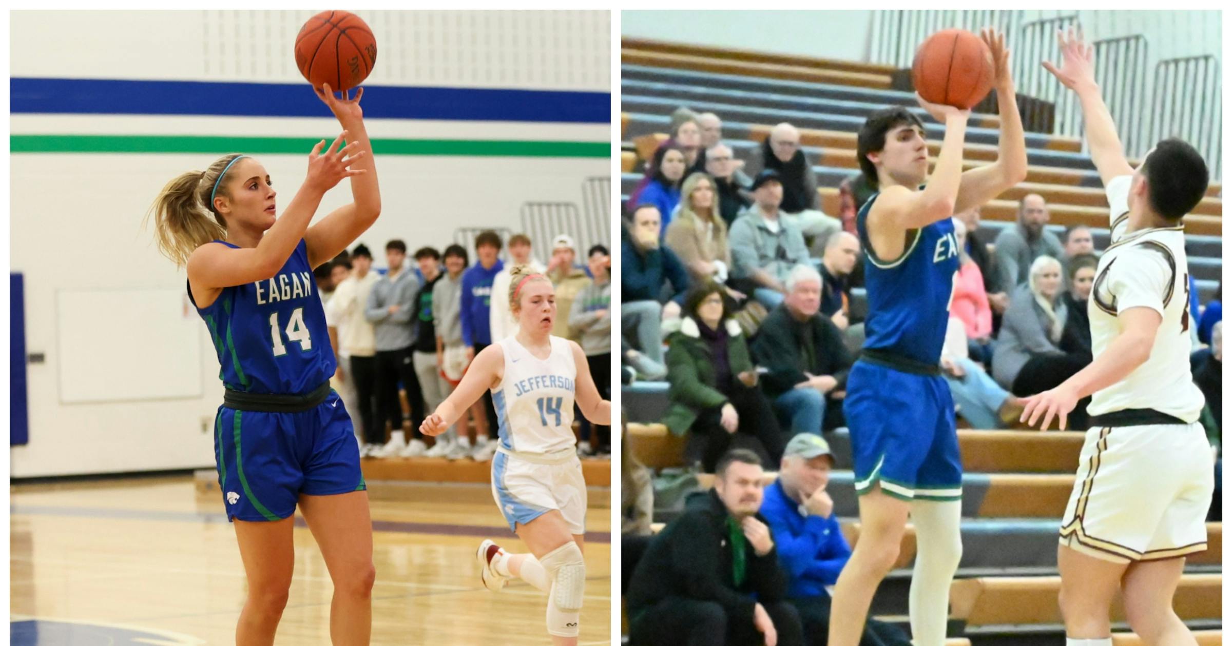 At Eagan, twins Drew and Max Buslee lead the high school basketball teams At Eagan, twins Drew and Max Buslee lead the high school basketball teams