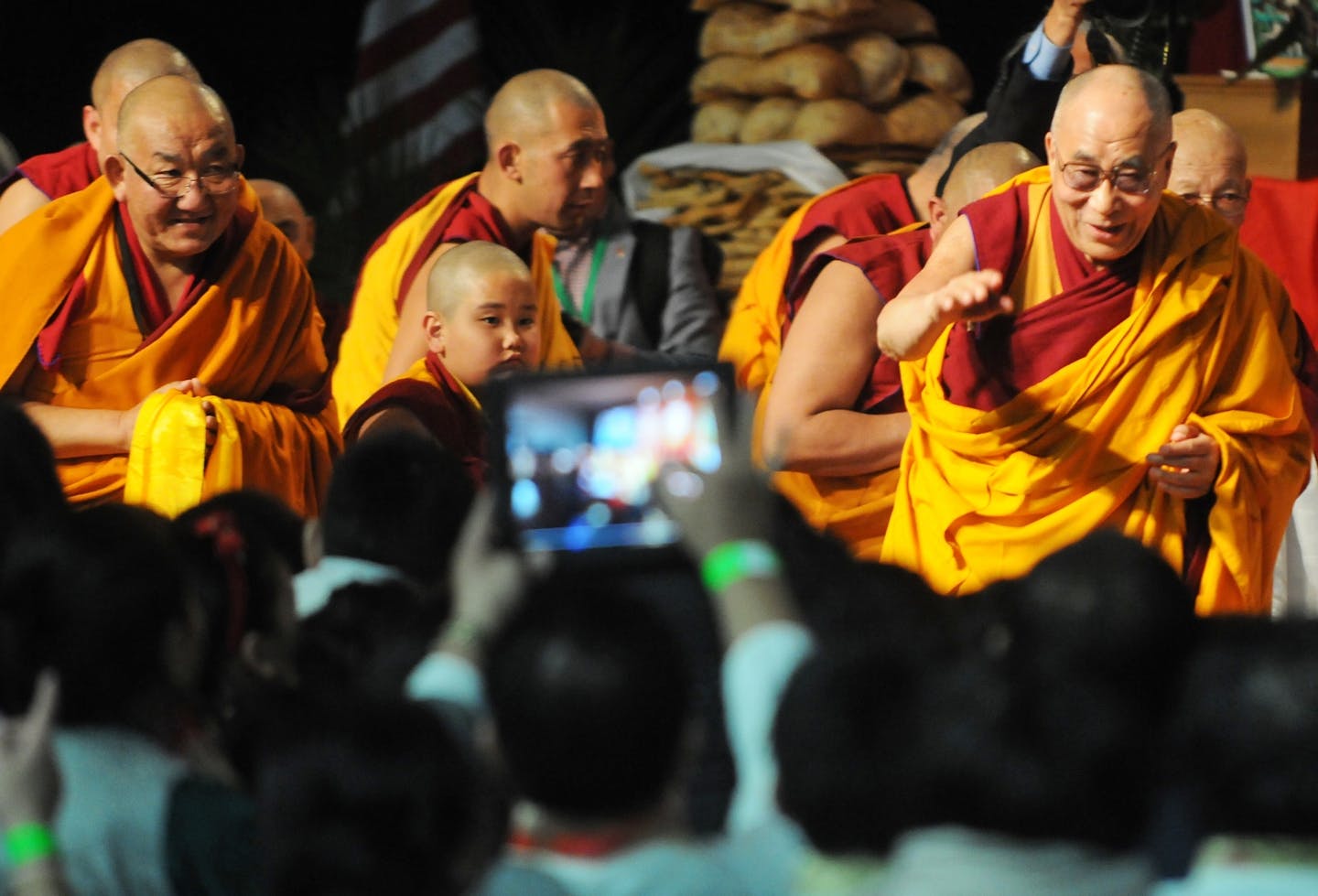 March 2014: The Dalai Lama celebrated the Tibetan New Year on the Augsburg College campus in Minneapolis.