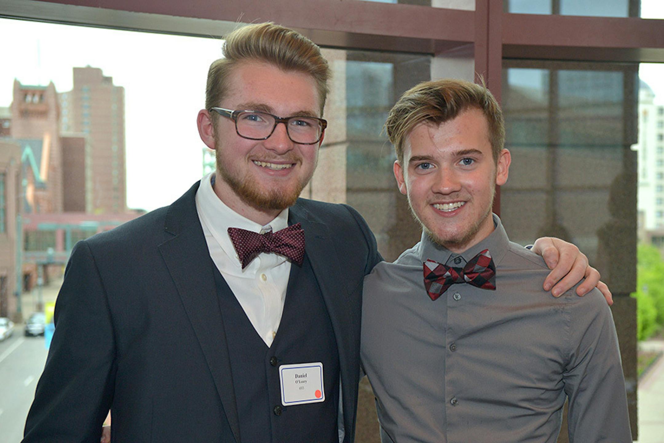 From left, Dan O'Leary and Jack Gillie.