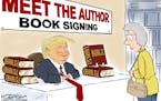 Editorial cartoon: Jeff Koterba on Trump's Bibles