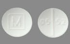 An image of an "MBox pill," which authorities say are more frequently laced with deadly fentanyl. (Image: Drugs.com)