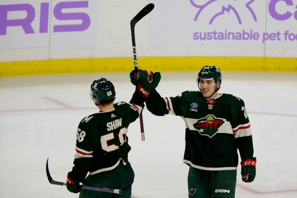 Mason Shaw and Connor Dewar have been an effective penalty-killing combo for the Wild.