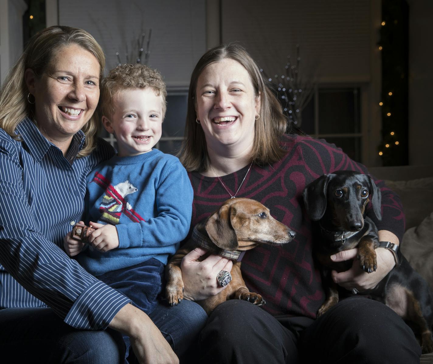 Four time champion Lynx coach Cheryl Reeve is this year's recipient of the Star Tribune Sportsperson of the Year award She was photographed with her wife Carley Knox and son Oliver and their two dogs at home in Minneapolis, Minn., on Thursday, December 13, 2017. ] RENEE JONES SCHNEIDER &#x2022; renee.jones@startribune.com ORG XMIT: MIN1712141844301099