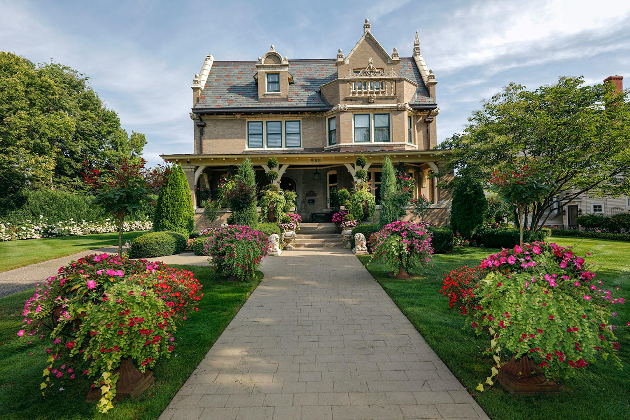 The entrance to Shari and Roger Wilsey's century-old house on Summit Avenue.