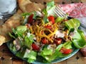 Beef and Bean Taco Salad With Creamy Salsa Dressing is this week's Healthy Family Dinner