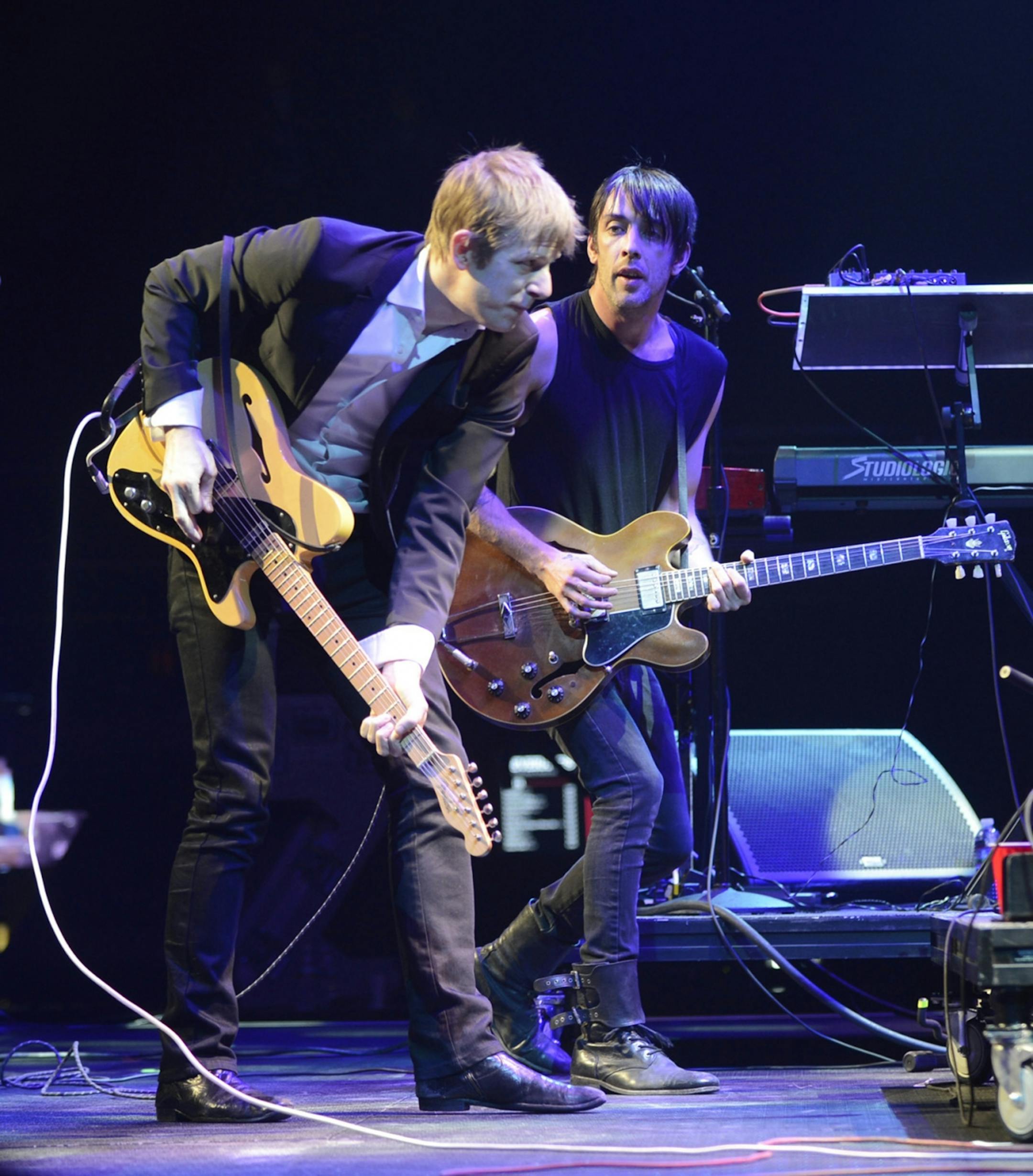 Divine Fits perform at ACL Live at the Moody Theater during the South by Southwest music festival in Austin, Texas, March 12, 2013. © Tony Nelson