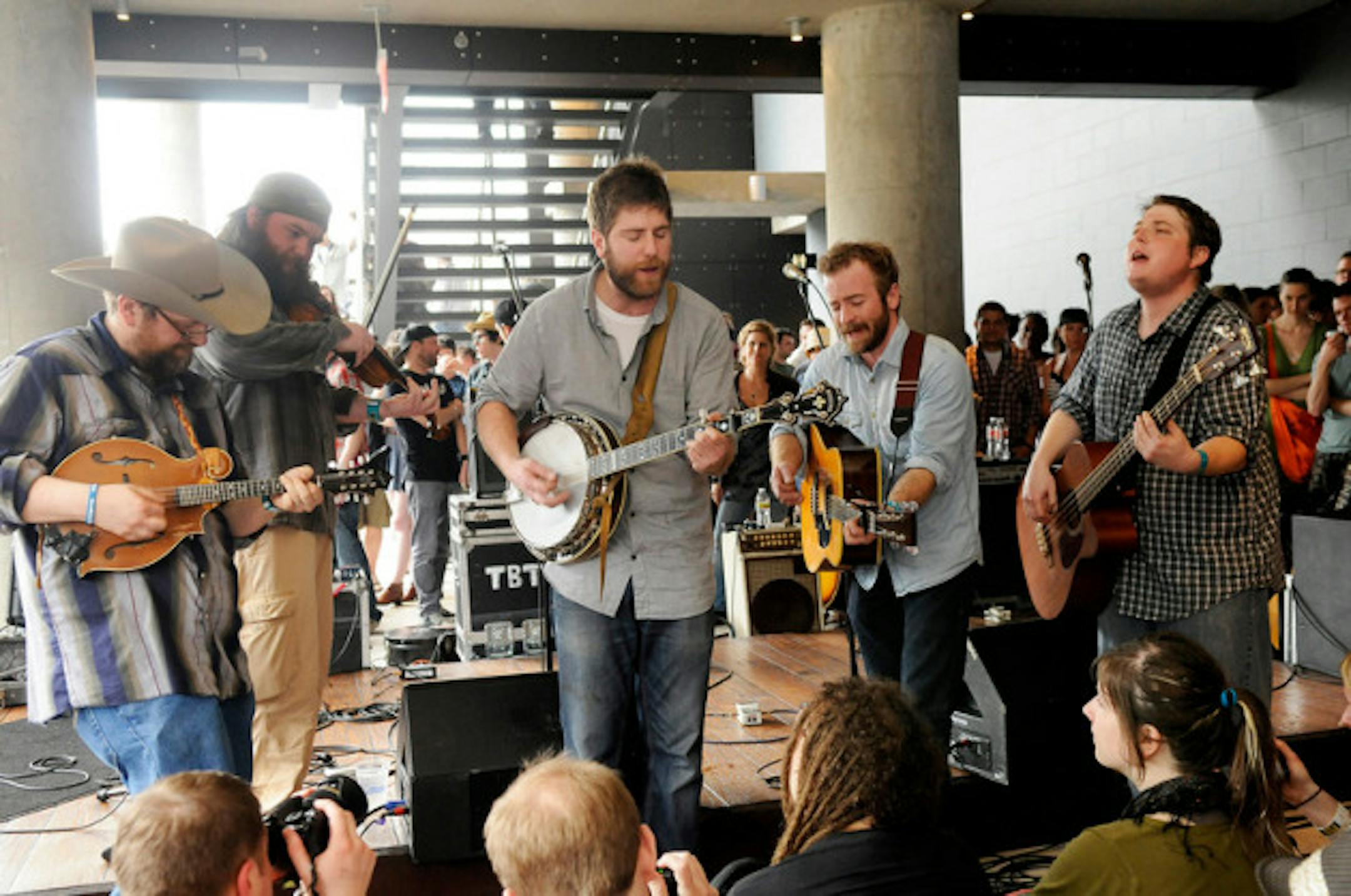 Trampled by Turtles are getting good at surprises, such as this uninentionally unplugged set at South by Southwest two weeks ago. / Photo by Tony Nelson