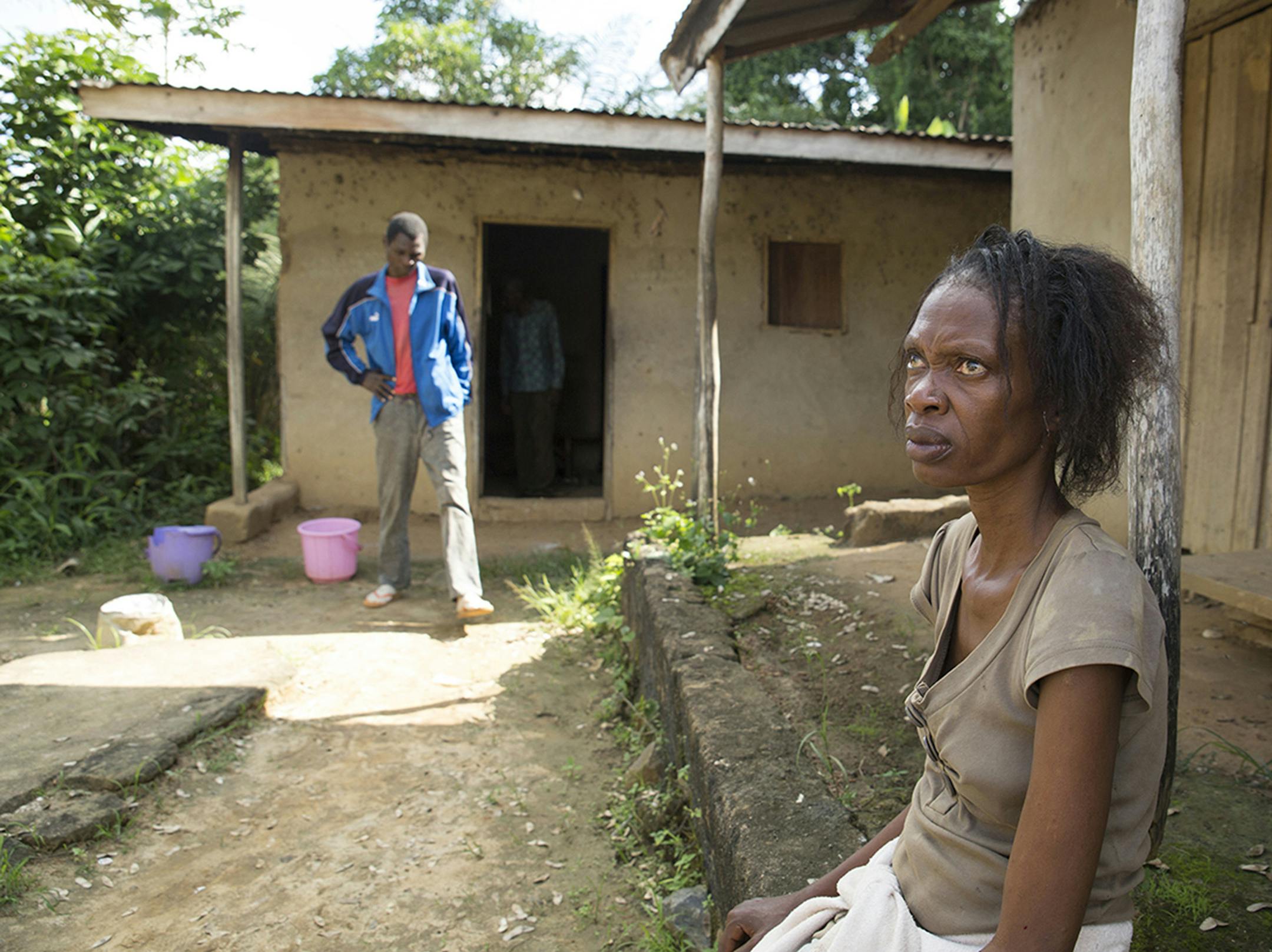 Two family members in a village in Cameroon are partially blind due to river blindness. (Brian Rinker/Kaiser Health News/TNS) ORG XMIT: 1229107