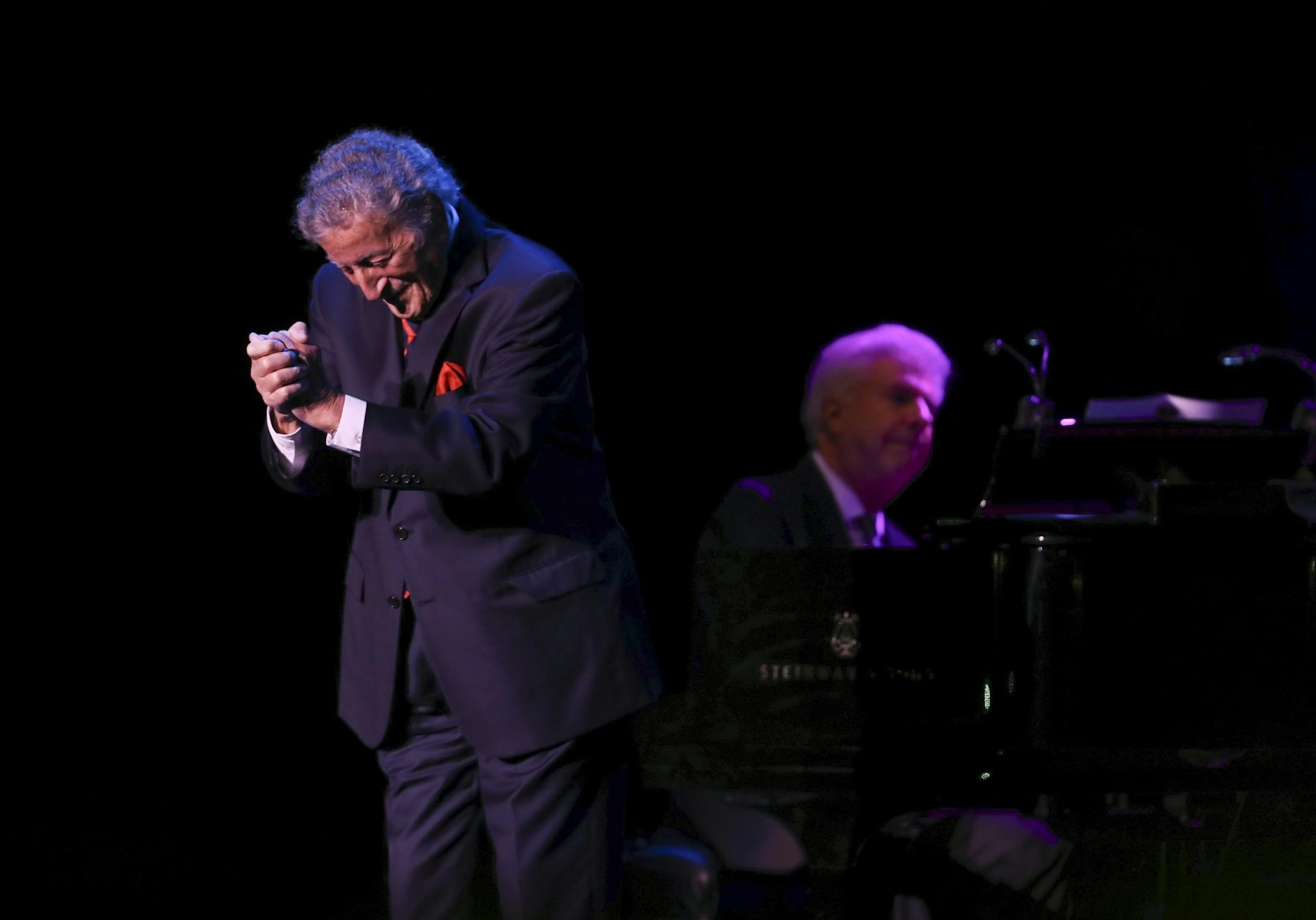 Tony Bennett thanked the audience as he began his show at the State Theatre.