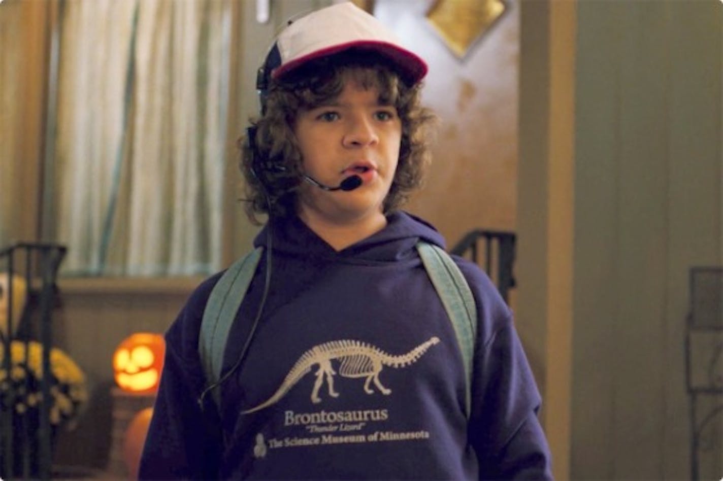 Dustin in "Stranger Things," season two, episode one.