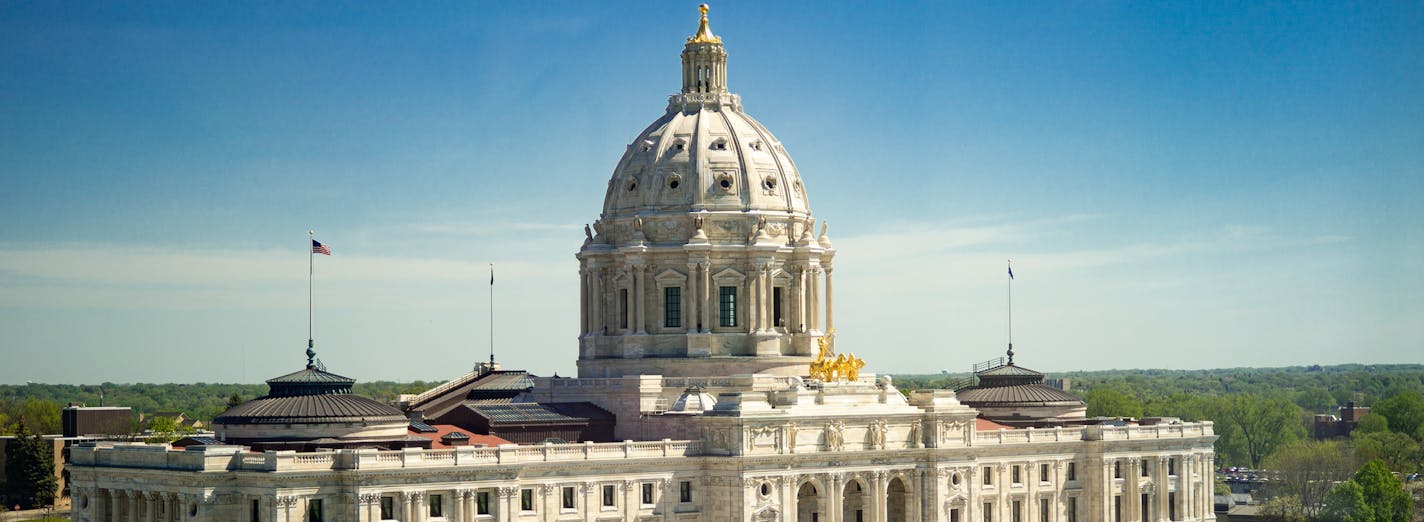 Minnesota State Capitol. With just days before the end of session, lawmakers were locked in budget negotiations and unable to move ahead with major legislation. ] GLEN STUBBE • glen.stubbe@startribune.com Thursday, May 16, 2019 EDS,Viewed from the Transportation Building. for any appropriate use.