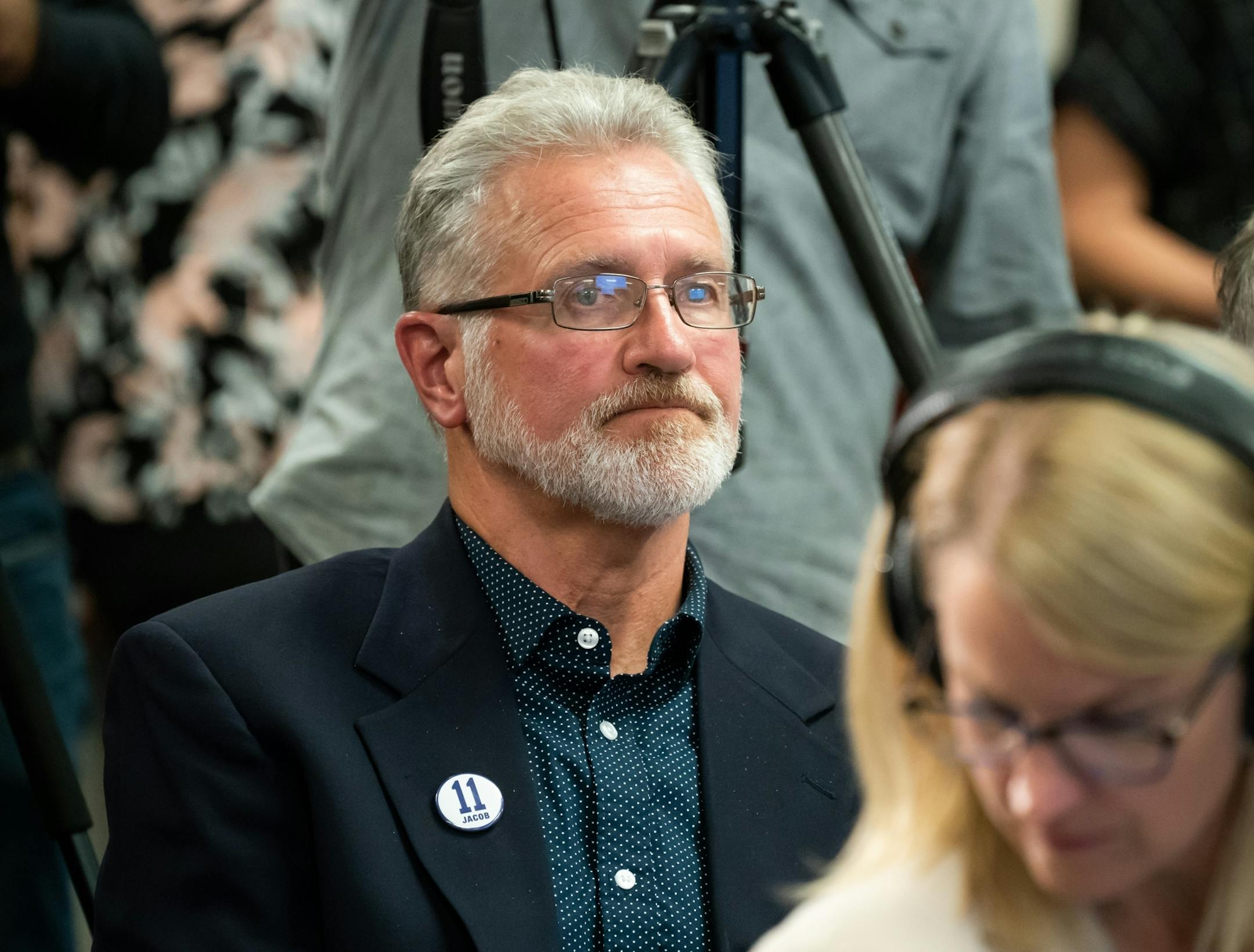 Jerry Wetterling said "I'm just here to listen" at the press conference Thursday.
