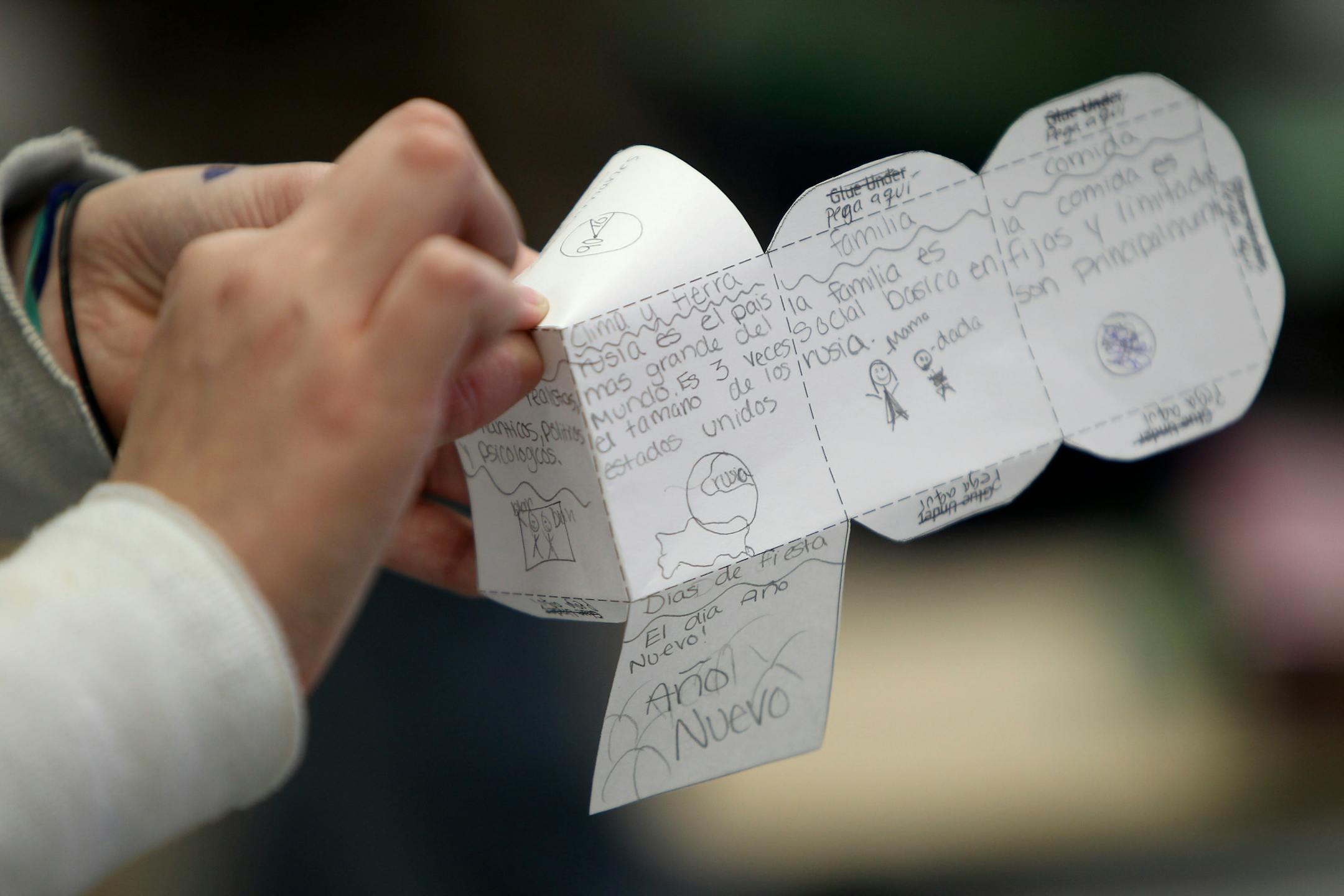 A seventh-grader at Southwest Junior High School in Forest Lake made a project in social studies class that is completely in Spanish. "Forest Lake captures the essence of what we want to see happen," said the vice president of Ohio Alliance for Public Charter Schools.