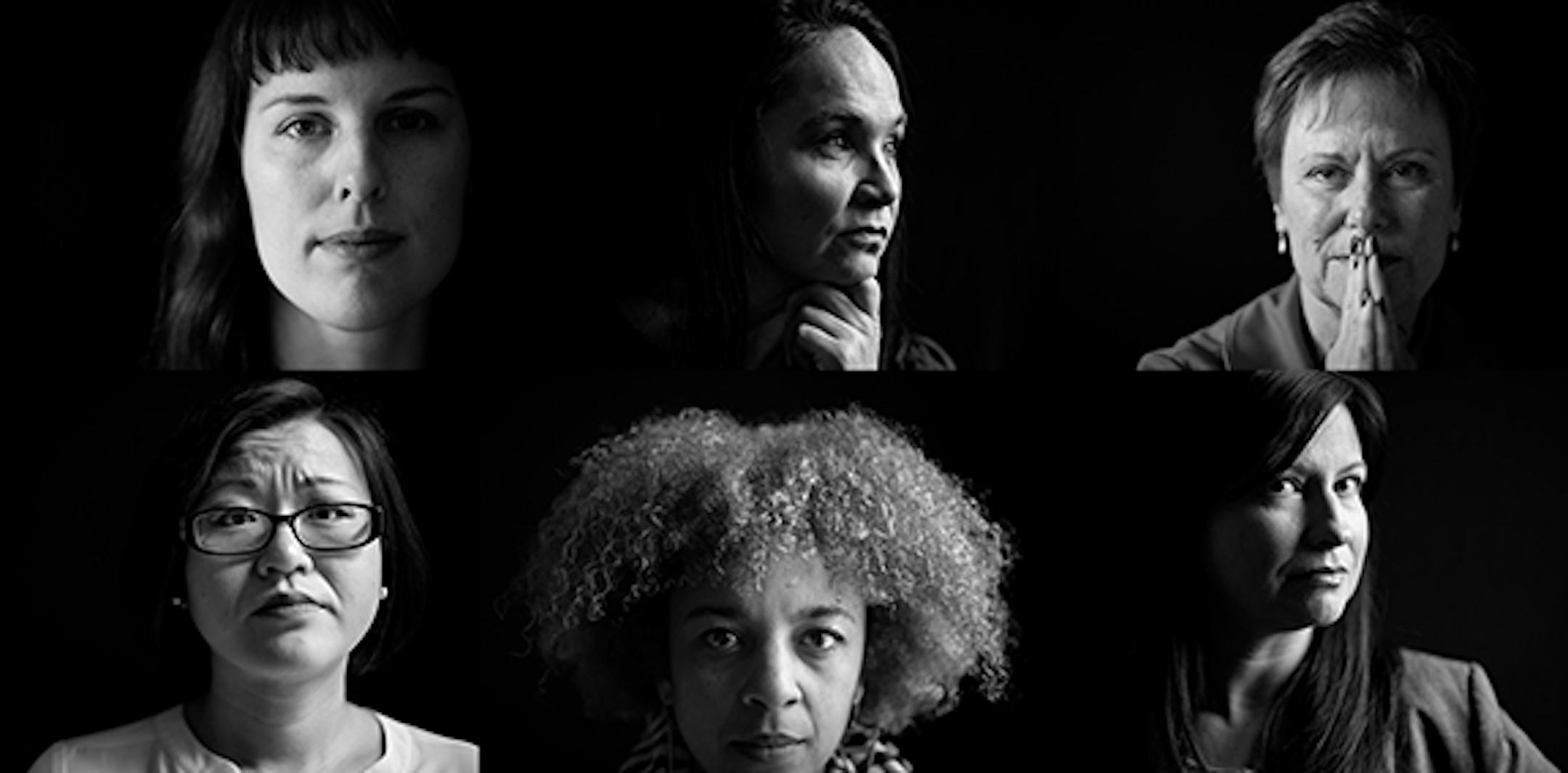 Top row: Sarah Super, Nicole Matthews, Teri Walker McLaughlin. Bottom row: Katie Eichele, Alex West Steinman, Saanii Hernandez.