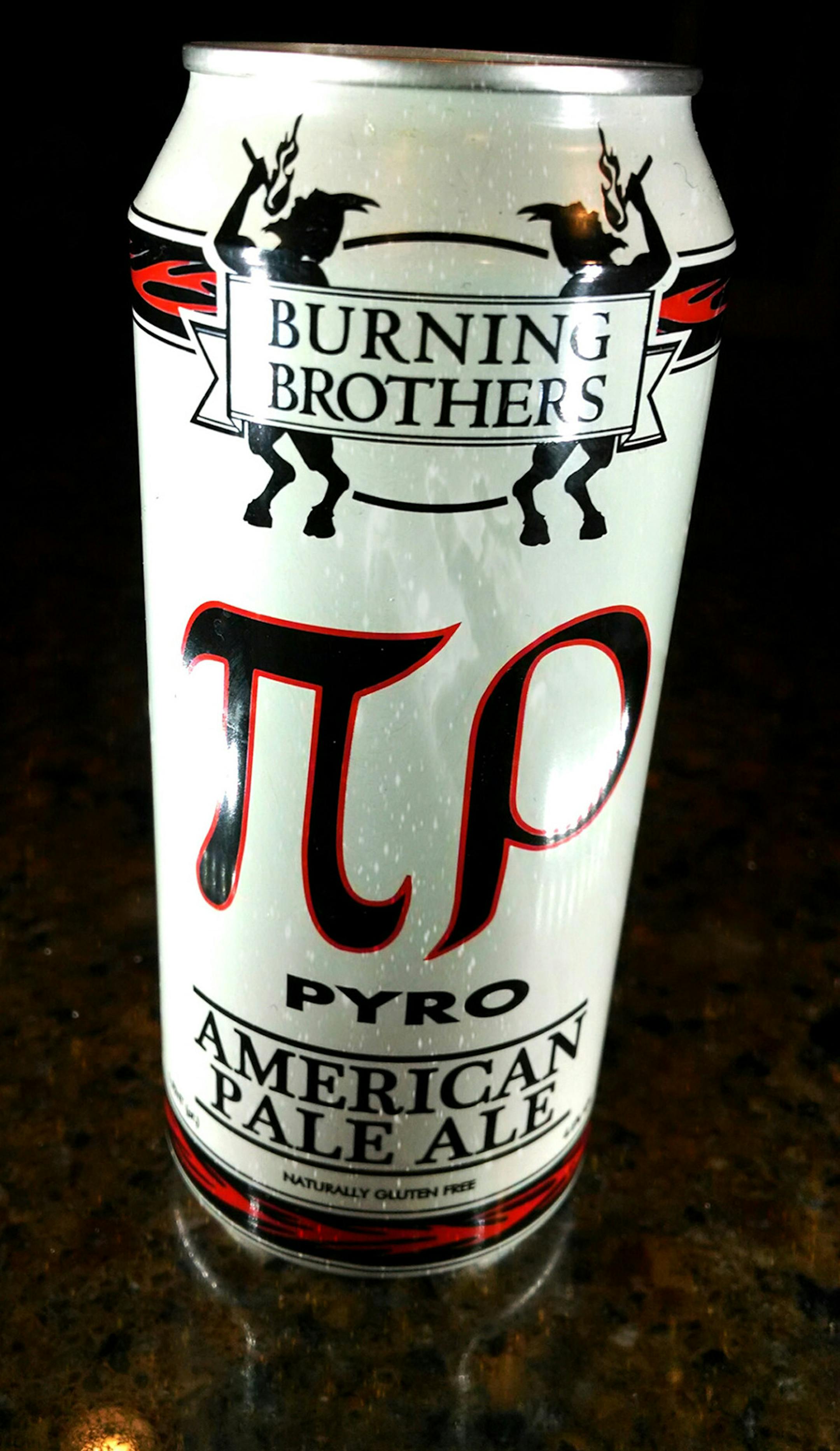 Pyro pale ale from Burning Brothers brewery in St. Paul which makes gluten-free beer.