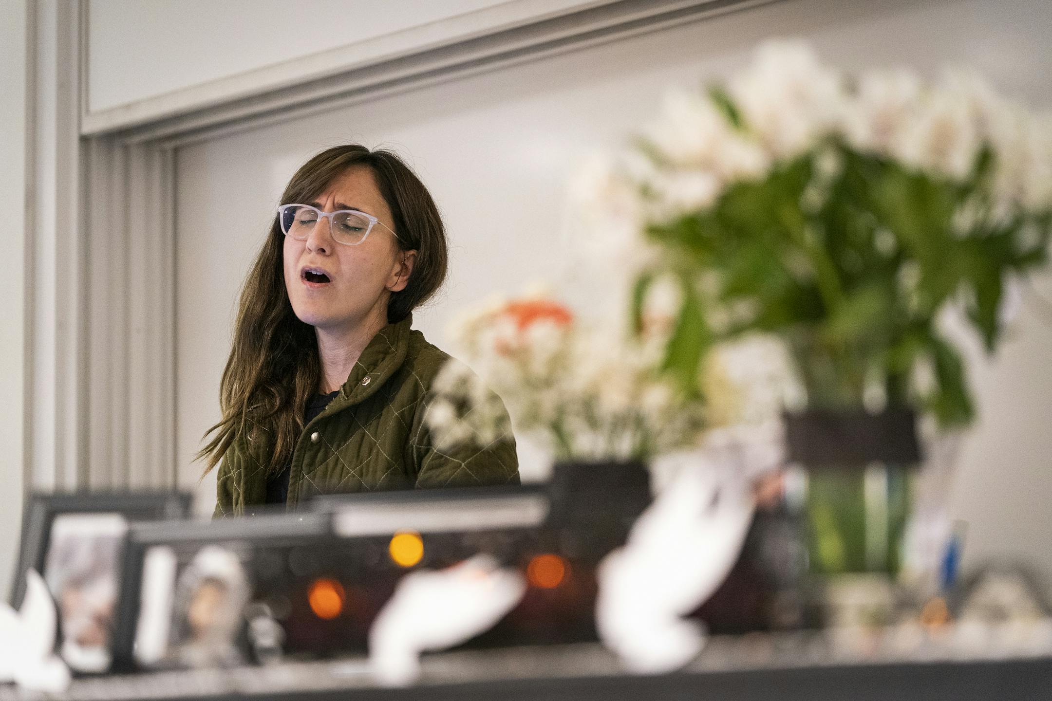 Aida Shahghasemi performed a song during the memorial. ] LEILA NAVIDI • leila.navidi@startribune.com BACKGROUND INFORMATION: A memorial was held for the victims of Ukraine International Airlines Flight 752 that was mistakenly shot down by the Iranian government after takeoff from Tehran airport at the University of Minnesota in Minneapolis on Wednesday, January 15, 2020.