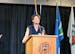 Mayor Emily Larson gave her State of the City speech Tuesday night at the Duluth Entertainment Convention Center.