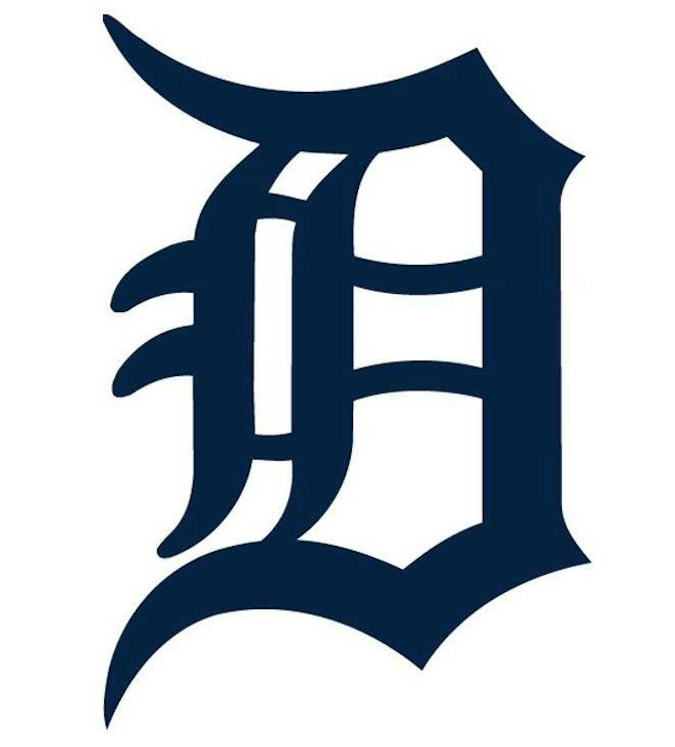 Detroit Tigers D logo. Cap, not jersey