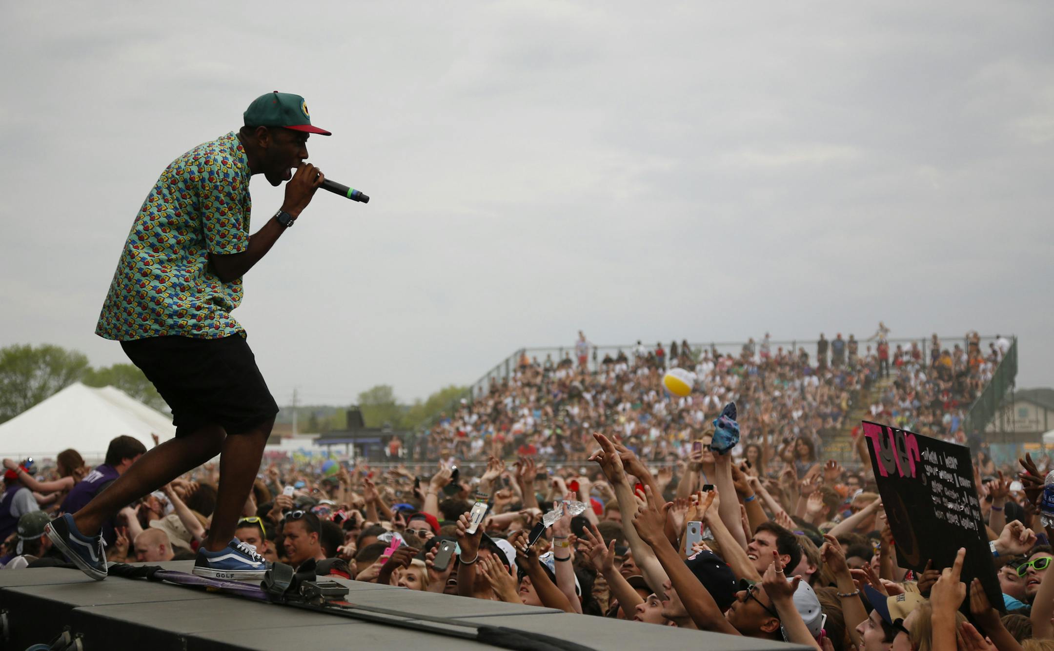 Tyler the Creator of Earlwolf during their set at Soundset Sunday afternoon. ] JEFF WHEELER ‚Ä¢ jeff.wheeler@startribune.com The annual Soundset indie rap festival descended on Canterbury Park in Shakopee Sunday, May 25, 2014 for the seventh year in a row.