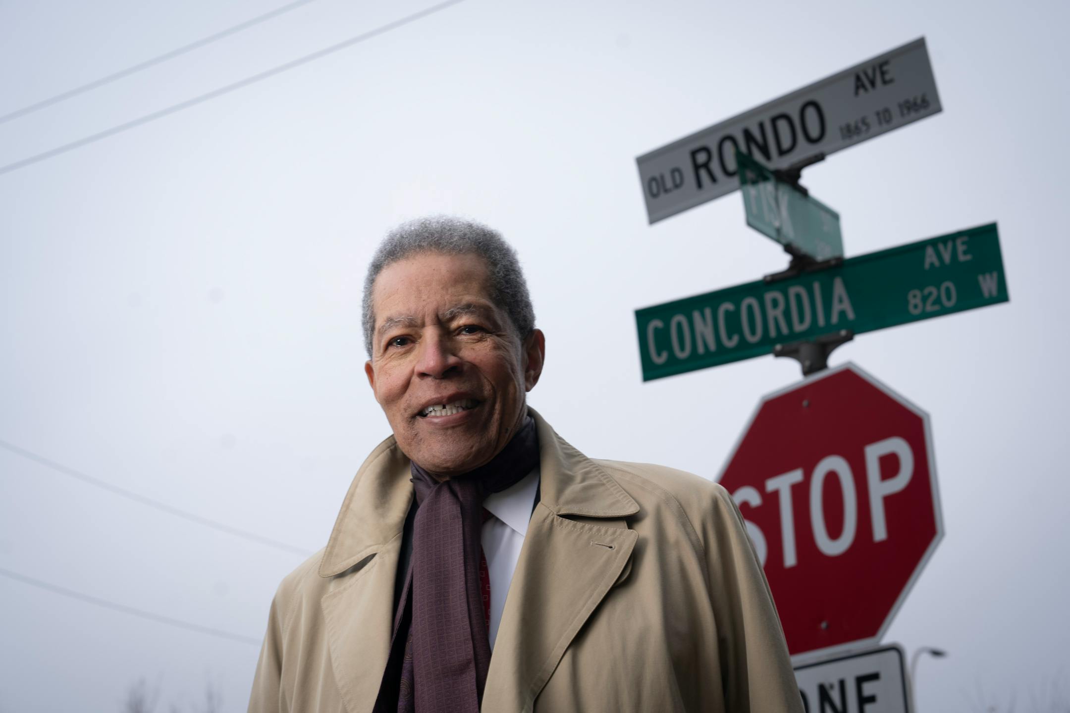 St. Paul City Council Member Russel Balenger, who was born and raised in St. Paul's Rondo neighborhood, is introducing a proposal to rename part of Concordia Avenue to Rondo Avenue on Monday, Dec. 4, 2023 in St. Paul, Minn. ] RENEE JONES SCHNEIDER • renee.jones@startribune.com