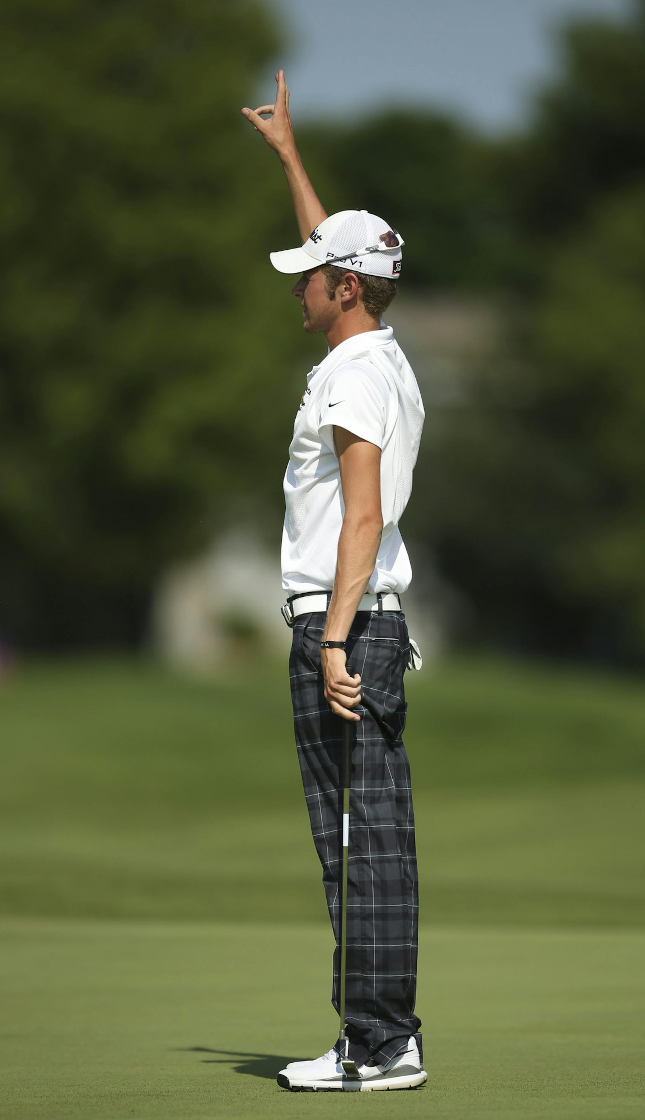 The Minnesota State Open Championship ended with a three way tie after 54 holes of golf at Edinburgh USA Golf Club in Brooklyn Park, Minn. Sunday afternoon, July 21, 2013. Jon DuToit birdied the first playoff hole to win the tournament. Jon DuToit pointed heavenward after he sunk a putt to birdie the first playoff hole and win the Minnesota State Open Sunday afternoon. ] JEFF WHEELER &#x201a;&#xc4;&#xa2; jeff.wheeler@startribune.com
