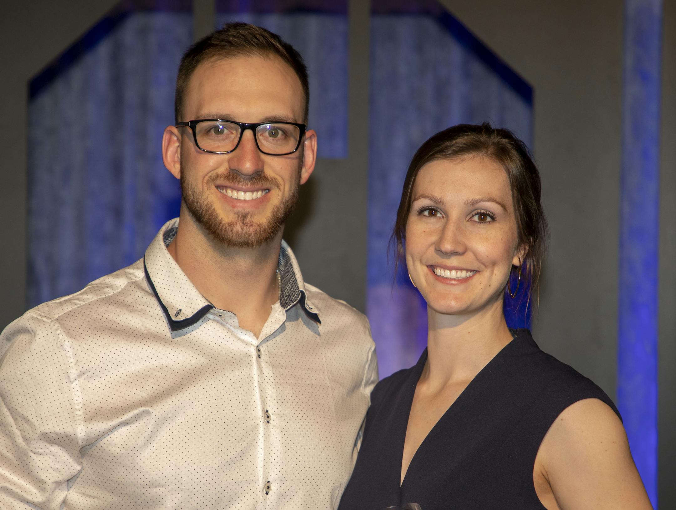 Mitch and Sarah Garver at the 2020 Diamond Awards. [ Special to Star Tribune, photo by Matt Blewett, Matte B Photography, matt@mattebphoto.com, Diamond Awards, University of Minnesota, The Depot, Jan. 23, 2020, Minnesota, SAXO 1010220595 FACE020220 https://www.mlb.com/player/mitch-garver-641598
