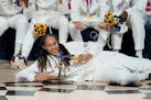 Brittney Griner posed with her gold medal after Team USA beat Japan in dominant fashion for the Olympic women’s basketball championship.