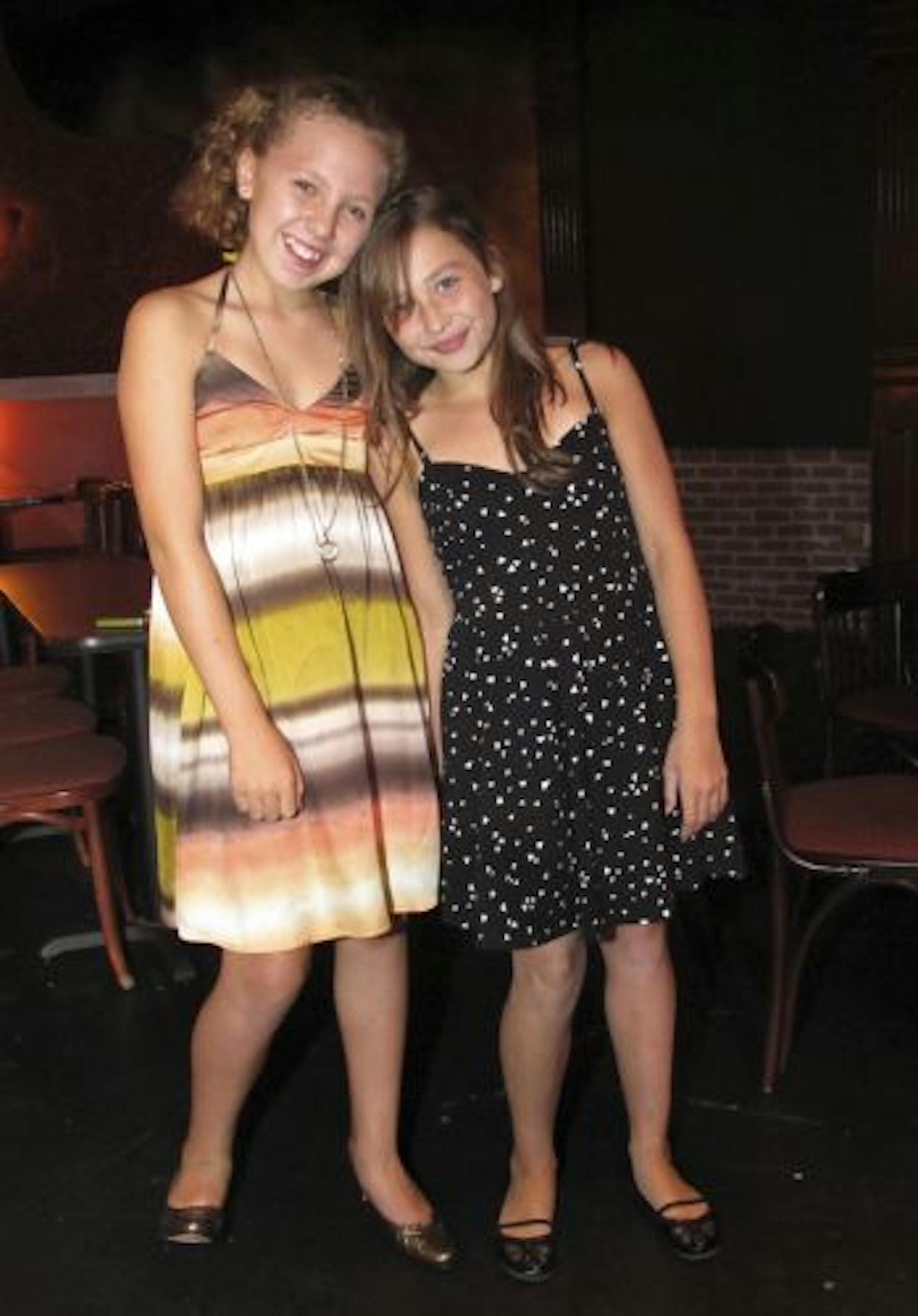 Lizzie Esposito, 12 and Marianne Drysdale, 12